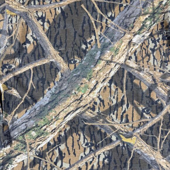 Mossy Oak‎ Shadow Branch Camo Long Sleeve T-Shirt Y2K Men’s Medium Vintage - Picture 5 of 10